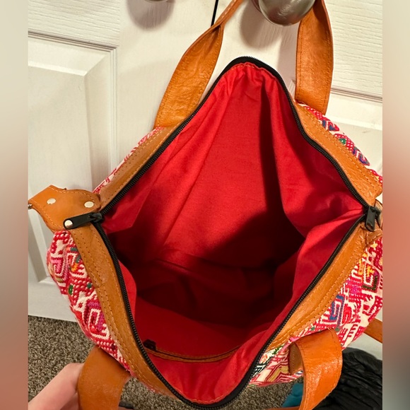 Nena & Co large woven and leather tote - Picture 6 of 16